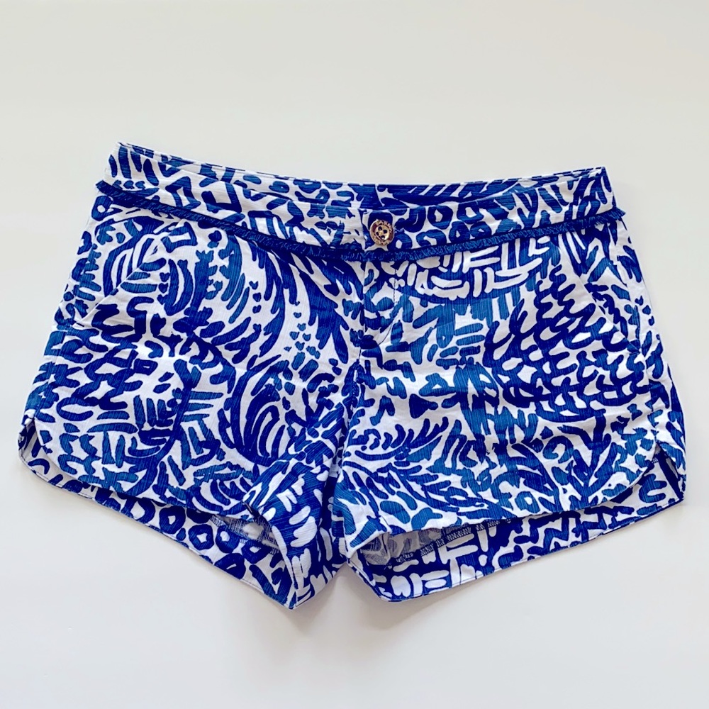Navy blue and white Lilly Pulitzer shorts